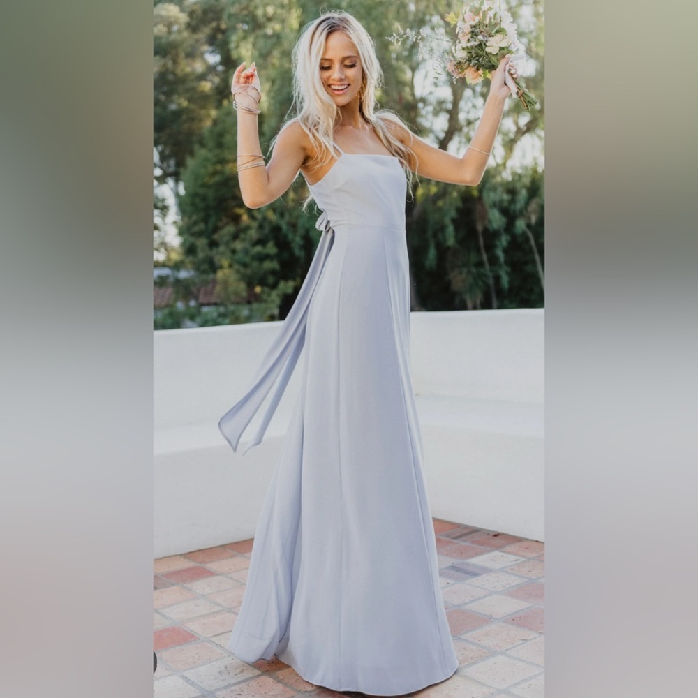 Show Me Your Mumu Bridesmaid Dress XL - Soft Blue Tie Back